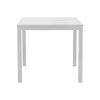 Τραπεζάκι παραλίας Kliton pakoworld αλουμίνιο σε λευκή απόχρωση 45x45x41εκ