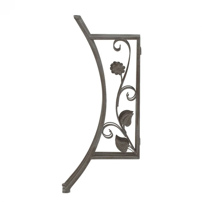 Garden dining set 3pcs Abriel pakoworld anthracite antique metal