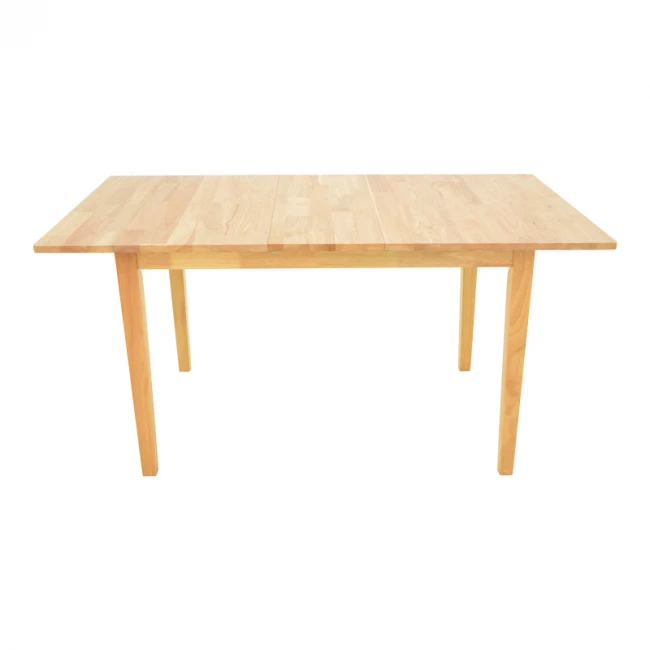 Τραπεζαρία Dallan Country pakoworld 5τεμ σε φυσική απόχρωση rubberwood 120-150x80x74εκ