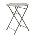 Drill pakoworld garden dining set 3pcs in copper antique color metal