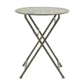Drill pakoworld garden dining set 3pcs in copper antique color metal