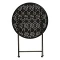 Drill pakoworld garden dining set 3pcs in copper antique color metal