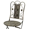 Drill pakoworld garden dining set 3pcs in copper antique color metal
