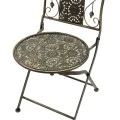 Drill pakoworld garden dining set 3pcs in copper antique color metal