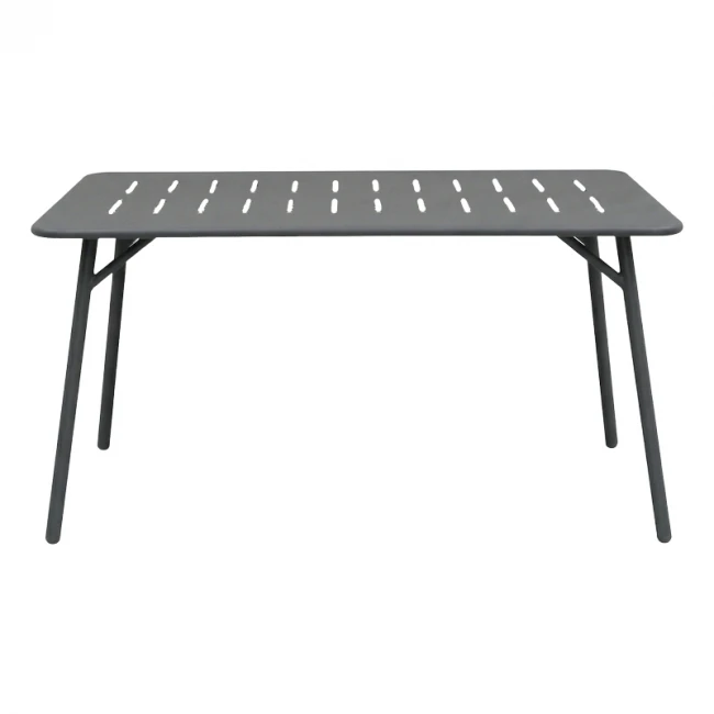 Τραπεζαρία Moraja Deraby Ι pakoworld σετ 5τεμ μαύρο μέταλλο 140x80x72εκ