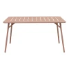 Τραπεζαρία Moraja Federal pakoworld σετ 5τεμ terracotta μέταλλο 140x80x72εκ