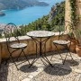 Mosaic pakoworld dining set set 3pcs metal black