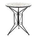 Mosaic pakoworld garden dining set set 3pcs metal black