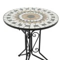 Mosaic pakoworld garden dining set set 3pcs metal black