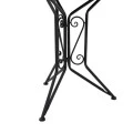 Mosaic pakoworld garden dining set set 3pcs metal black