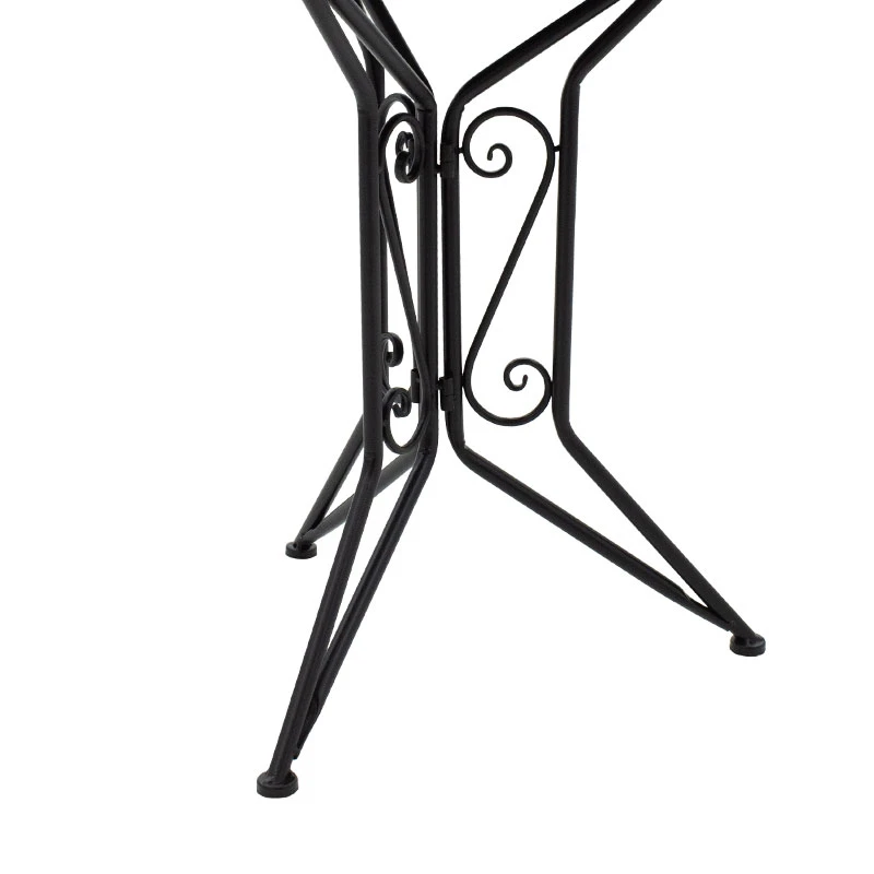 Mosaic pakoworld garden dining set set 3pcs metal black