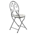 Mosaic pakoworld garden dining set set 3pcs metal black