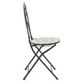 Mosaic pakoworld garden dining set set 3pcs metal black