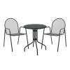 Vergo-Tarete pakoworld dining set 3pcs metal in black shade