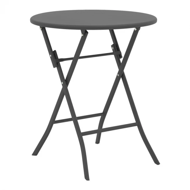 Table Albero pakoworld dark grey color metal D60x70cm