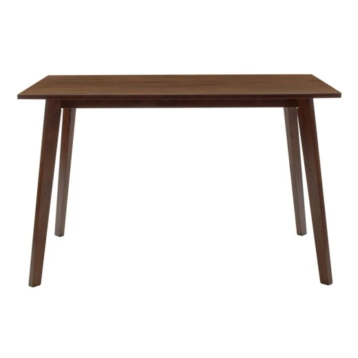 Τραπέζι Benson pakoworld MDF σε καρυδί απόχρωση 120x75x75εκ