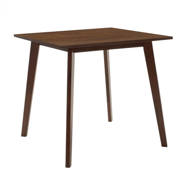 Dining table Benson pakoworld MDF - venner in walnut color 80x80x75cm