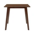 Τραπέζι Benson pakoworld MDF σε καρυδί απόχρωση 80x80x75εκ