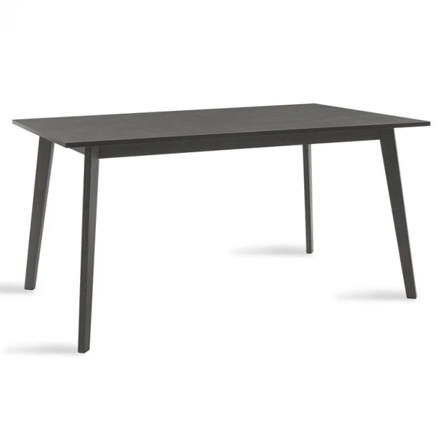 Τραπέζι Benson pakoworld MDF σε rustic grey απόχρωση 150x90x75εκ