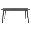 Τραπέζι Benson pakoworld MDF σε rustic grey απόχρωση 150x90x75εκ