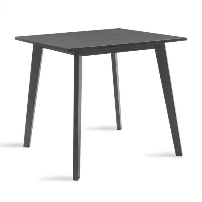 Dining table Benson pakoworld mdf - venner in rustic grey color 80x80x75cm
