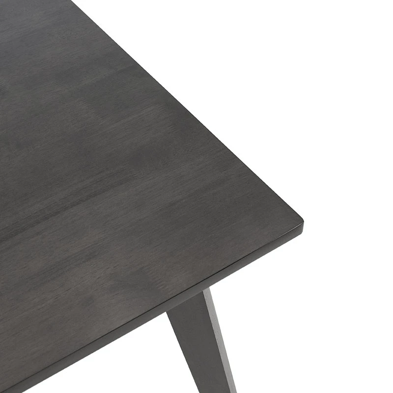 Dining table Benson pakoworld mdf - venner in rustic grey color 80x80x75cm