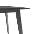 Dining table Benson pakoworld mdf - venner in rustic grey color 80x80x75cm