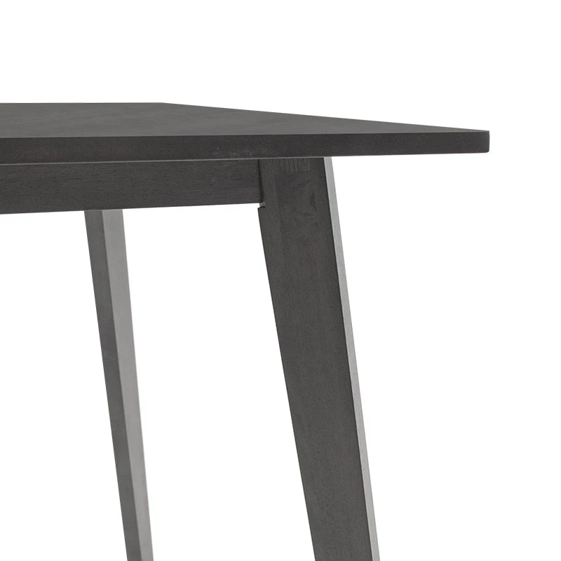 Dining table Benson pakoworld mdf - venner in rustic grey color 80x80x75cm