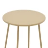 Τραπέζι Bramwell pakoworld μέταλλο μπεζ Φ40x50εκ