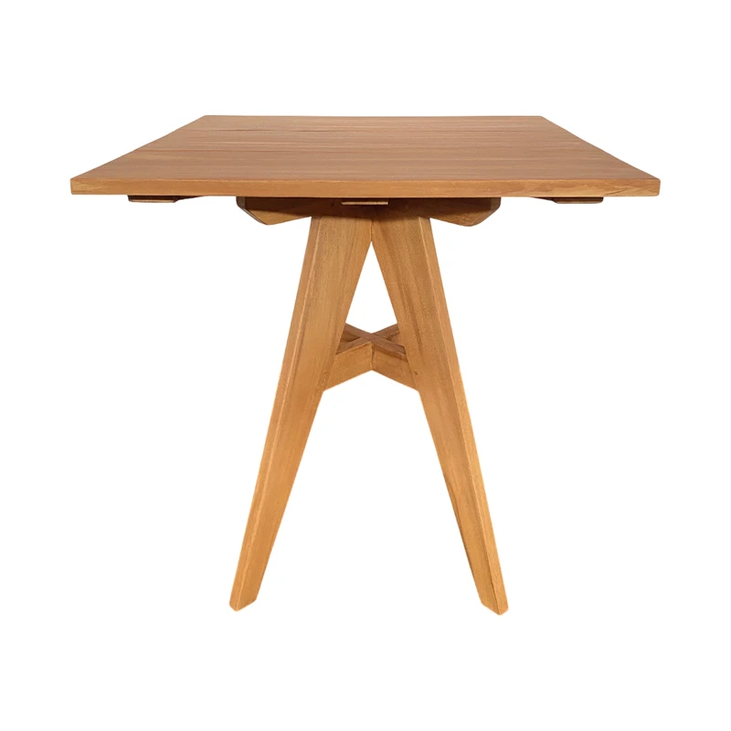 Cadrada table pakoworld teak wood in natural shade 70x70x76cm