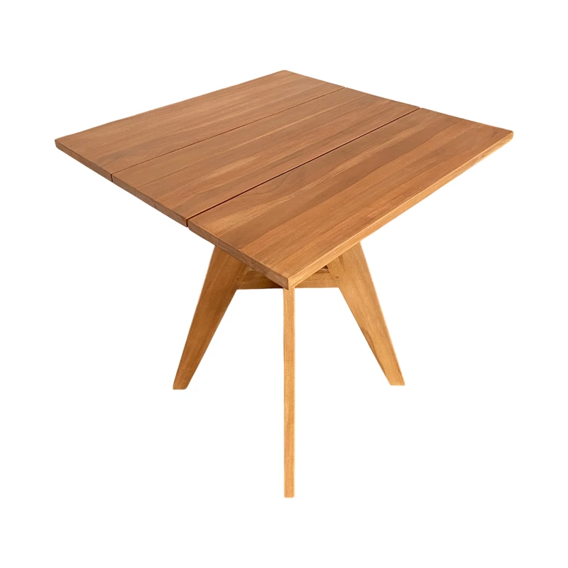 Cadrada table pakoworld teak wood in natural shade 70x70x76cm