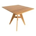 Cadrada table pakoworld teak wood in natural shade 80x80x76cm