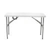 Commercial folding camping table Rodeo pakoworld with metal frame colour white 122x60x74cm