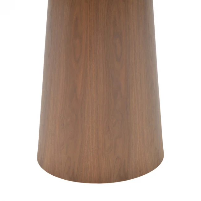 Tραπέζι Donda pakoworld mdf καρυδί Φ100x76εκ