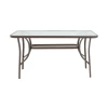 Valor pakoworld table metal brown-glass 120x70x70cm