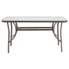 Valor pakoworld table metal brown-glass 140x80x70cm