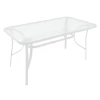 Table Valor pakoworld metal white-glass 120x70x70cm