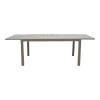 Extendable table Lafla pakoworld aluminum in champagne shade 160-240x90x75cm