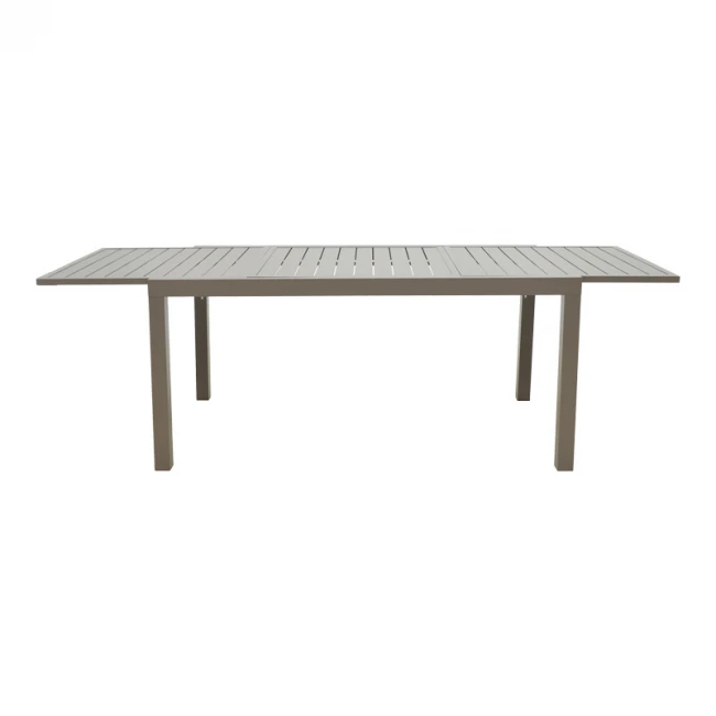 Extendable table Lafla pakoworld aluminum in champagne shade 160-240x90x75cm