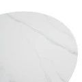 Τραπέζι Franzel pakoworld sintered stone σε όψη μαρμάρου-mdf σε φυσική απόχρωση Φ120x75εκ