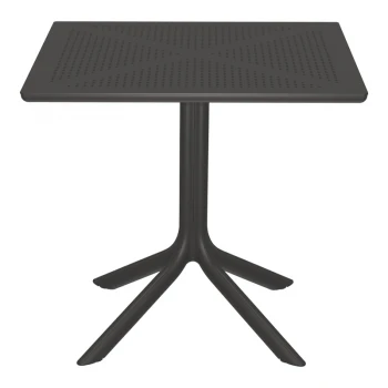 Groovy  pakoworld perforated pp table anthracite 80x80x74cm