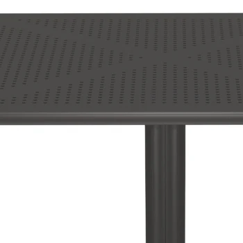 Groovy  pakoworld perforated pp table anthracite 80x80x74cm