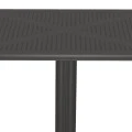 Τραπέζι Groovy pakoworld pp διατρητο ανθρακί 60x60x76εκ