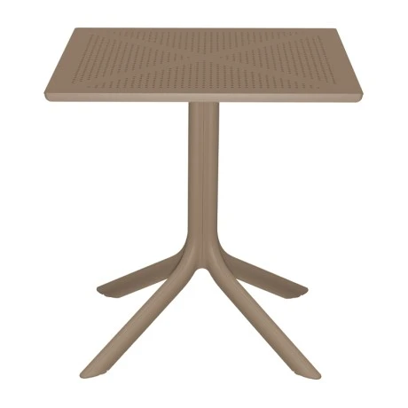 Groovy table pakoworld pp perforated cappuccino 60x60x76cm