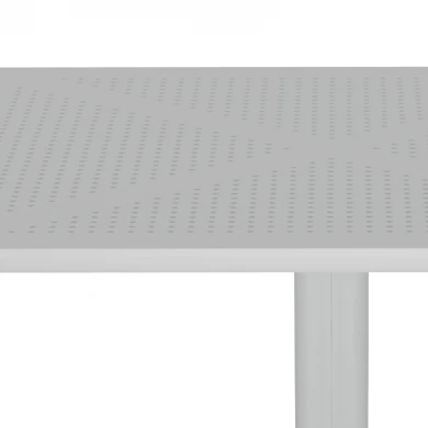 Τραπέζι Groovy pakoworld pp διατρητο λευκό 60x60x76εκ