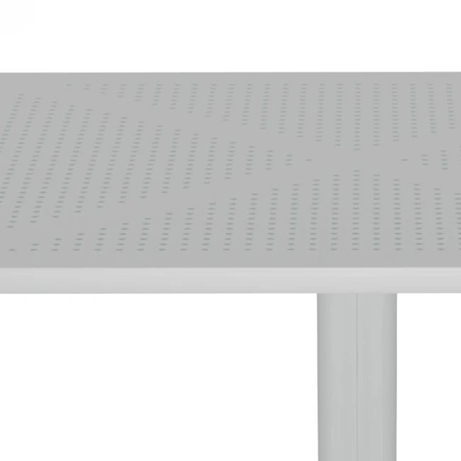 Τραπέζι Groovy pakoworld pp διατρητο λευκό 60x60x76εκ