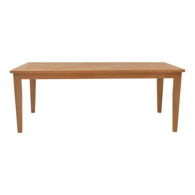 Τραπέζι Mady pakoworld teak ξύλο σε φυσική απόχρωση 200x100x75εκ