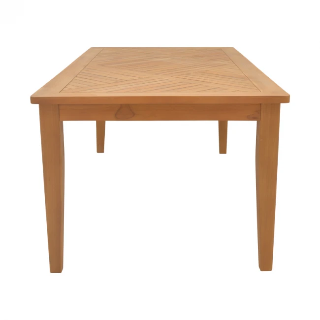 Τραπέζι Mady pakoworld teak ξύλο σε φυσική απόχρωση 200x100x75εκ