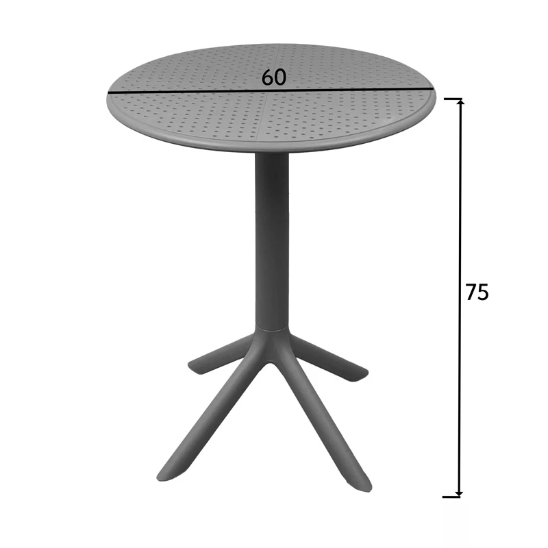 Merkon pakoworld pp table in cappuccino shade D60x75cm