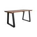 Miles pakoworld dining table solid acacia wood walnut 140x80x76cm